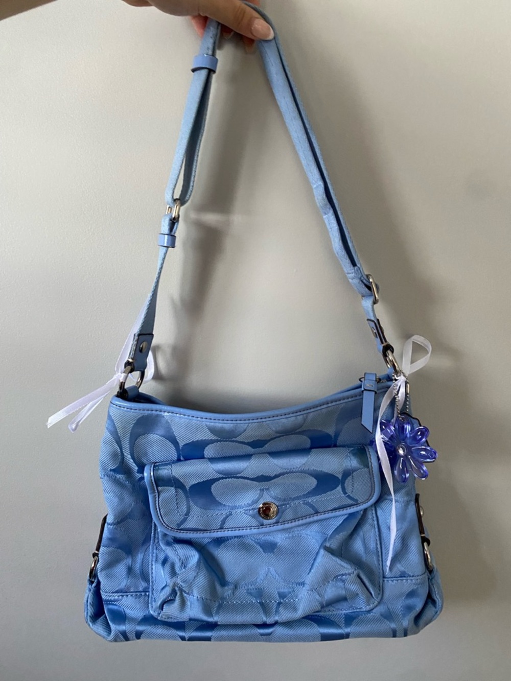 Y2K Coach Light Blue Bag